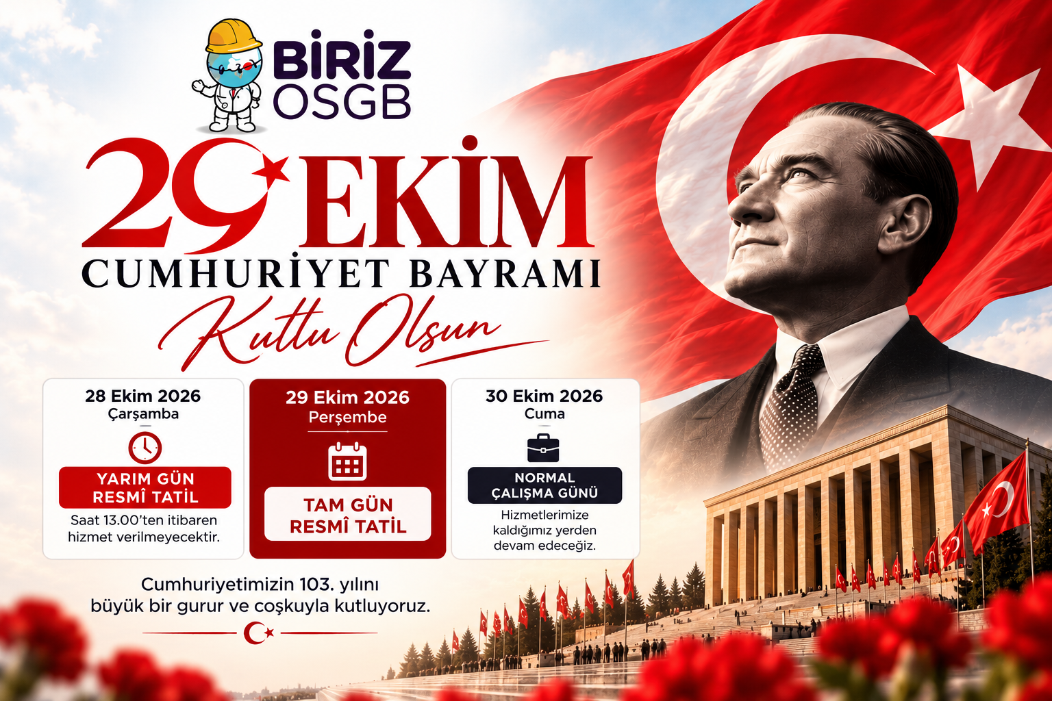 Kapalıyız!